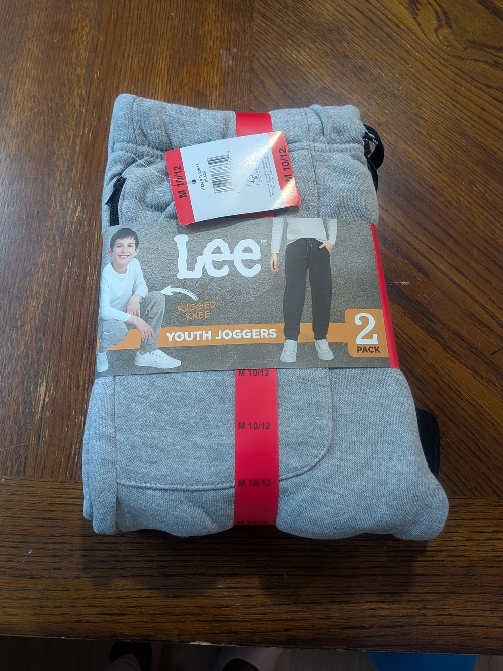 Lee Youth Joggers 2-Pack - Gray/Black